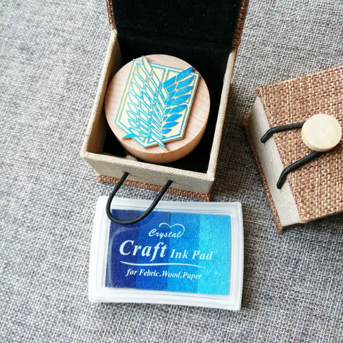 進(jìn)擊的巨人自由之翼利威爾兵長印章頭像動漫周邊禮物木質(zhì)印章禮品